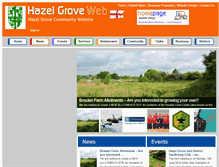 Tablet Screenshot of hazelgroveweb.co.uk